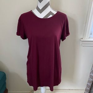 Tshirt with rolled sleeves